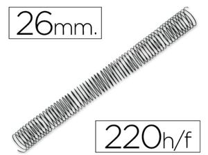 Q-CONNECT ESPIRAL 64 METÁLICA 26MM. 50 UNDS.