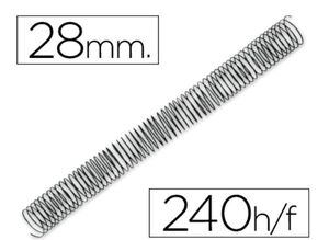 Q-CONNECT ESPIRAL 64 METÁLICA 28MM. 50 UNDS.