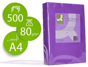 Q-CONNECT PAPEL A4 500 HOJAS LILA