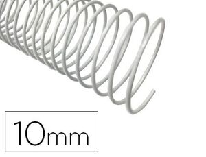 Q-CONNECT ESPIRAL 64 METÁLICA 10MM. 200 UNDS. BLANCO
