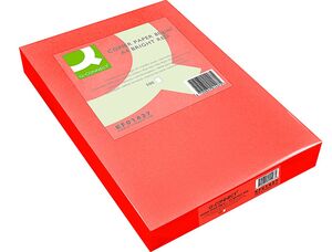 Q-CONNECT PAPEL A3 500 HOJAS ROJO INTENSO