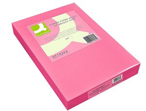 Q-CONNECT PAPEL A3 500 HOJAS ROSA INTENSO