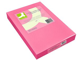 Q-CONNECT PAPEL A3 500 HOJAS ROSA NEÓN