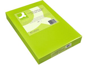 Q-CONNECT PAPEL A3 500 HOJAS VERDE NEÓN
