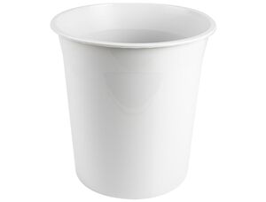 Q-CONNECT PAPELERA PLASTICO GRIS OPACO 13L.