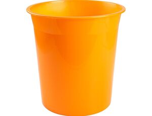 Q-CONNECT PAPELERA PLASTICO NARANJA 13L.