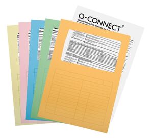 Q-CONNECT SUBCARPETA A4 VENTANA SURTIDO 25 UNDS.
