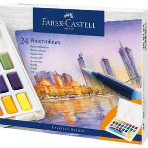 FABER CASTELL ACUARELAS CREATIVE STUDIO 24 COLORES