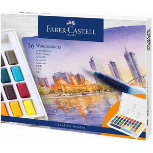 FABER CASTELL ACUARELAS CREATIVE STUDIO 36 COLORES