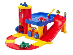 VIKINGTOYS GARAJE DOS PISOS + VEHÍCULOS