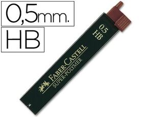 FABER CASTELL RECAMBIO MINAS 0,5MM. HB SUPER POLYMER
