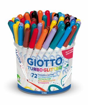 GIOTTO ROTULADORES 72 UNDS. TURBO GLITTER SCHOOLPACK