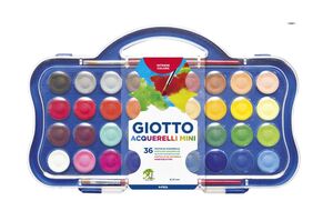 GIOTTO ESTUCHE ACUARELAS 36 COLORES 23MM.