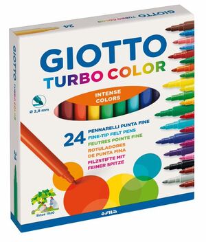 GIOTTO ROTULADORES 24 COLORES TURBO COLOR