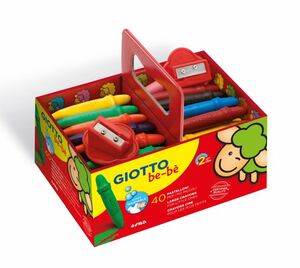 GIOTTO BE-BÉ SUPER CERAS 40 UNDS. + 2 SACAPUNTAS SCHOOLPACK 