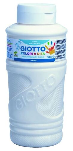 GIOTTO PINTURA A DEDOS 750ML. BLANCO