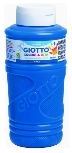 GIOTTO PINTURA DEDOS 750ML. AZUL CYAN