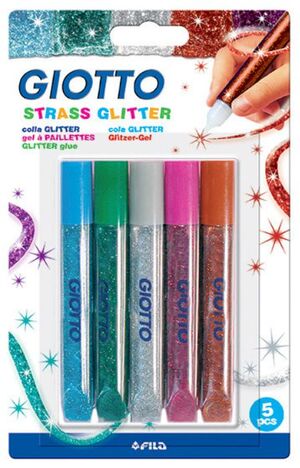GIOTTO STRASS GLITTER BLISTER 5 UNDS.