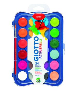 GIOTTO ESTUCHE ACUARELAS 24 COLORES 30MM.