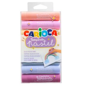 CARIOCA TÉMPERA SÓLIDA 8 COLORES PASTEL TEMPERELLO