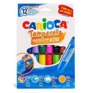 CARIOCA TÉMPERA SÓLIDA 12 COLORES TEMPERELLO