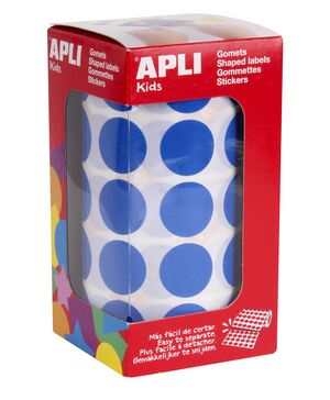 APLI ROLLO GOMETS REDONDOS 20MM. AZUL