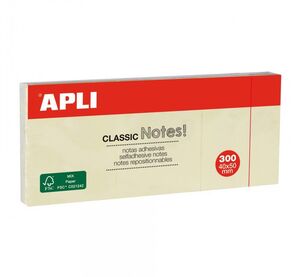 APLI NOTAS ADHESIVAS CLASSIC 40 X 50MM. AMARILLO 3 UNDS.