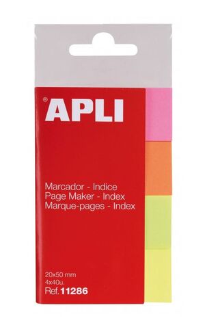 APLI ÍNDICE ADHESICO PAPEL 50 X 20MM. FLÚOR