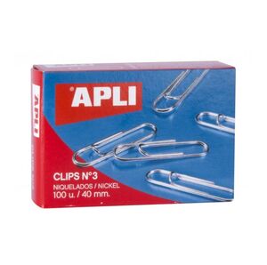 APLI CLIPS NIQUELADOS Nº 3 40MM.