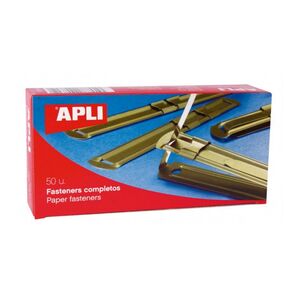 APLI FÁSTENER DORADO 50 UNDS.