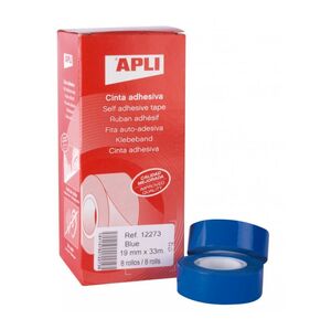 APLI CINTA ADHESIVA 19MM. X 33M. AZUL
