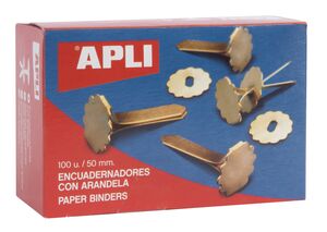 APLI ENCUADERNADOR CON ARANDELA 50MM. 100 UNDS.