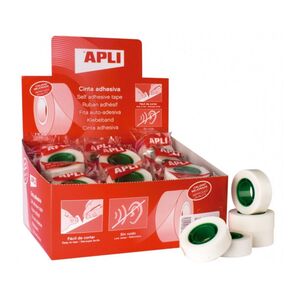 APLI CINTA ADHESIVA 19MM. X 33M. INVISIBLE EN BOLSA