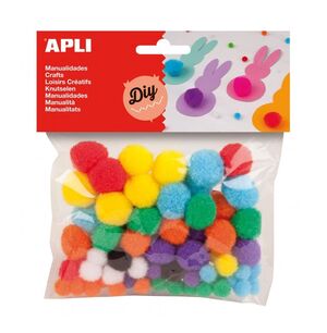 APLI POMPONES SURTIDOS 78 UNDS.
