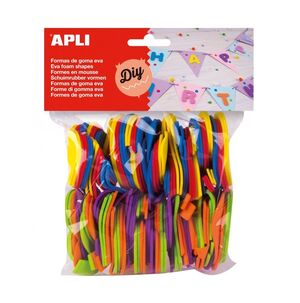APLI NÚMEROS GOMA EVA COLORES SURTIDOS 120 UNDS.