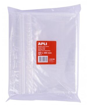 APLI BOLSAS AUTO CIERRE 250 X 350MM. 100 UNDS.