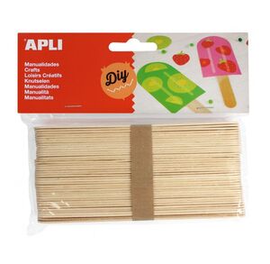 APLI PALO POLO JUMBO MADERA NATURAL 40 UNDS.