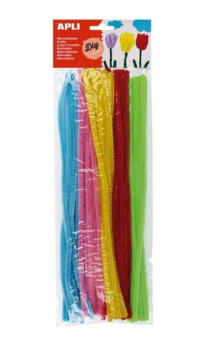 APLI LIMPIAPIPAS COLORES FLÚOR 50 UNDS.