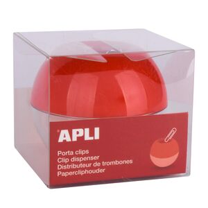 APLI PORTACLIPS ROJO + 35 CLIPS