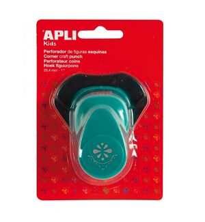 APLI PERFORADORA PAPEL ESQUINA FLOR 25,4MM.