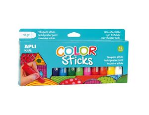 APLI TÉMPERA SÓLIDA 12 COLORES