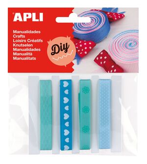 APLI CINTAS TELA TONOS AZUL 1 X 95CM. 4 UNDS.