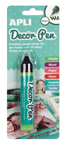 APLI DECOR PEN ROTULADOR CON EFECTO 3D METALIZADO VERDE