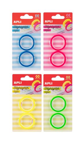 APLI CINTA SUBRAYAR PACK 2 UNIDADES