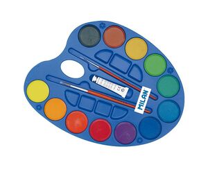 MILAN ACUARELAS PALETA 12 COLORES 45MM.