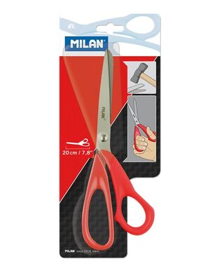 MILAN TIJERA DE OFICINA ROJA 20CM.