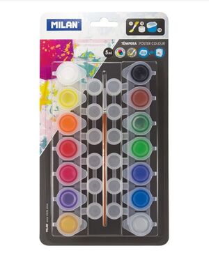 MILAN TÉMPERA 5ML. SET 14 COLORES