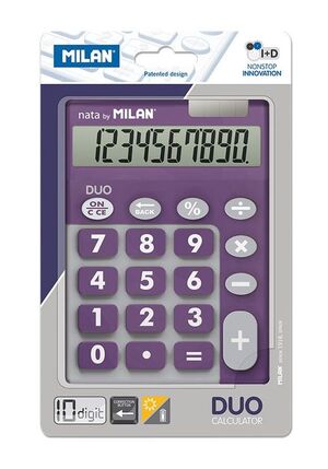 MILAN CALCULADORA TOUCH DUO 10 DÍGITOS LILA