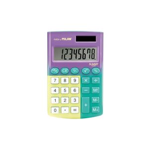 MILAN CALCULADORA 8 DÍGITOS POCKET SUNSET TURQUESA