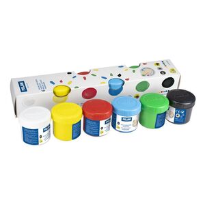 MILAN PINTURA DEDOS 6 COLORES 40ML.